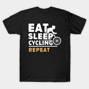 Eat sleep cycling repeat T-Shirt